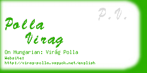 polla virag business card
