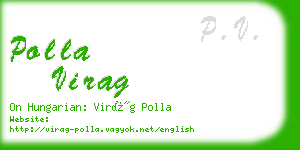 polla virag business card